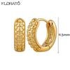 925 Silver Ear Needle Simple 10/15/25mm Hoop Earrings for Women Round Dangle Gold Earrings Fashion Korean Jewelry