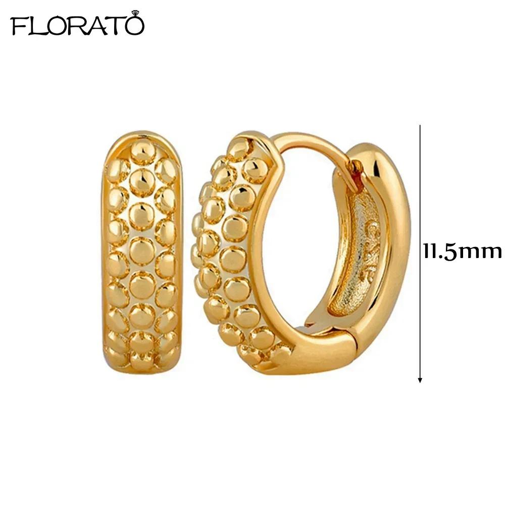 925 Silver Ear Needle Simple 10/15/25mm Hoop Earrings for Women Round Dangle Gold Earrings Fashion Korean Jewelry