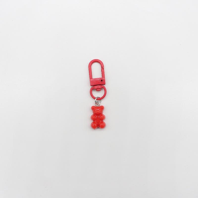 Colorful Candy Bear Keychain - Cute Cartoon Animal Charm for Girls' Bags