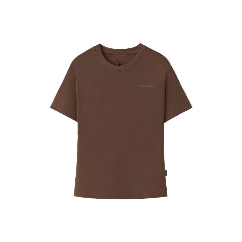 Skechers Breathable Skin-Friendly Soft Regular T-Shirt Women tops L226W101-05KQ S