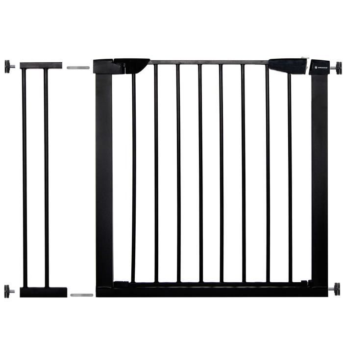 SPRINGOS® Barrière de Sécurité Bébé, Enfant pour Escaliers, Portes 75-96 cm