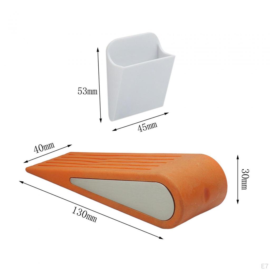 Door Stop Wedge, Lightweight Holder, Non-slip Protection, for Office, Bedroom, Hotel,