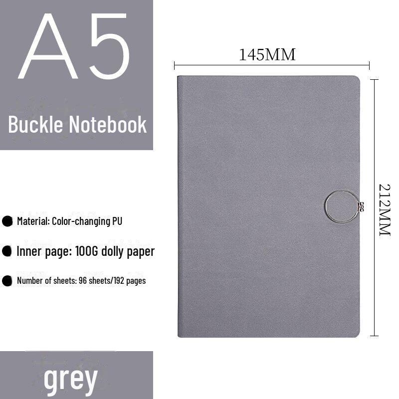 Quaderno A5 Business Spot: Pelle Creativa con Fibbia Magnetica, Carino Design Coreano, Logo Personalizzabile, Scatola Regalo Inclusa.