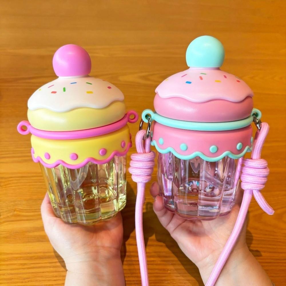 Transparent Clear Tumbler Crossbody Hanging Rope Iced Coffee Cup Drinkware Suction Cup Home Use
