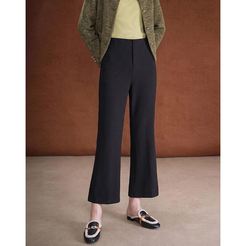 Wudao High-Waisted Embroidered Flared Cropped Trousers