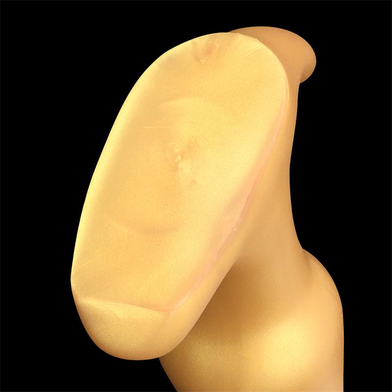 Goldene Silikon-Analstöpsel Arschloch Extra lange tiefe Analstöpsel erweiterter Analclub weibliche Masturbation