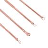 4 Pcs Pimple Popper Tool Kit Rose Gold Portable Double Head Stainless Steel Acne Blackhead Removal Needle Tool