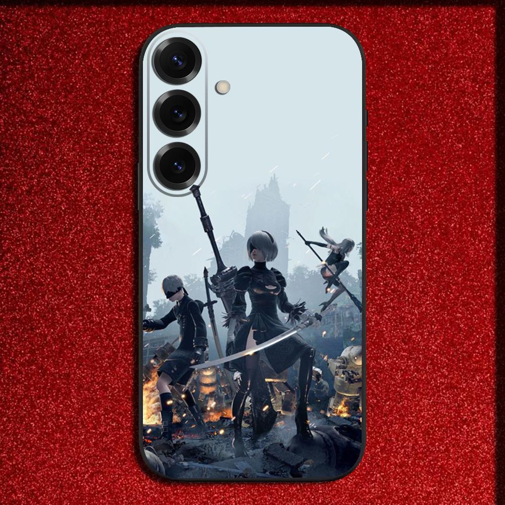 

Game NieR A-Automata 2B Phone Case For Samsung S25,S24,S21,S22,S23,S30,Ultra,S20,Plus,Fe,Lite,Note,10,9,5G Black Cover Samsung S21fe