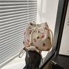 Chic Canvas Bucket Bag For Women Stylish And Casual For Daily Commuting Needs