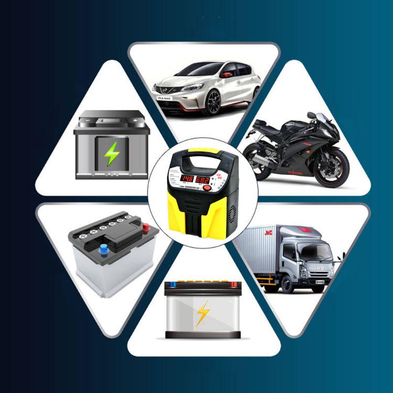 12V/24V Car Battery Charger Intelligent Pulse Repair Jump Starter Booster