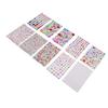 10 Sheets Rhinestone Jewel Stickers Self Adhesive Acrylic Bling Jewel Stickers Flat Back Pearls for Nail Art Scrapbooking Crafts