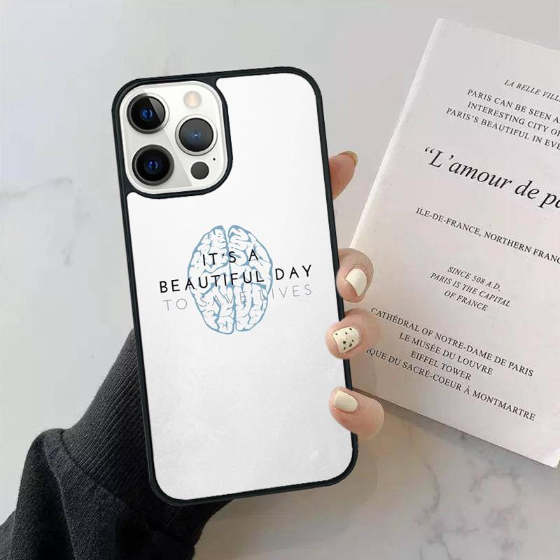 Greys Anatomy Phone Case Cover For iPhone 17 Air 16 15 14 Plus 11 12 13 Pro Max Apple max