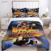 Regreso Al Futuro Ropa de Cama para Todas las Estaciones Funda Nórdica Relleno Juegos de Cama Funda de Colcha Suave y Fundas de Almohada Individual/Doble/Queen/King