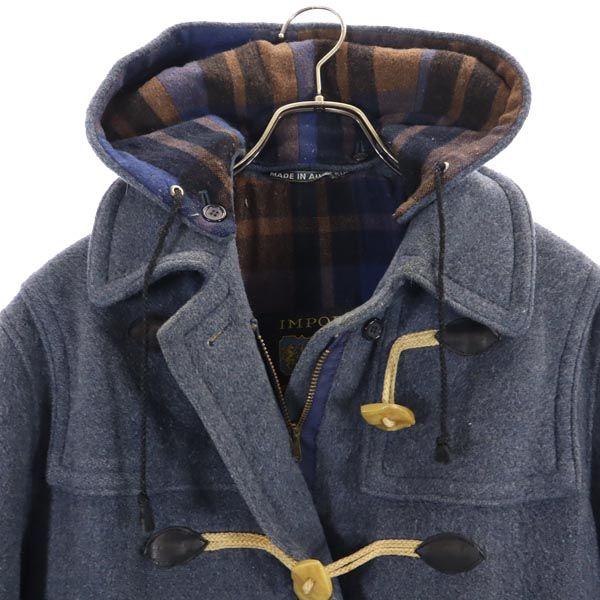 Duffel Coat Blue Hood Women Used