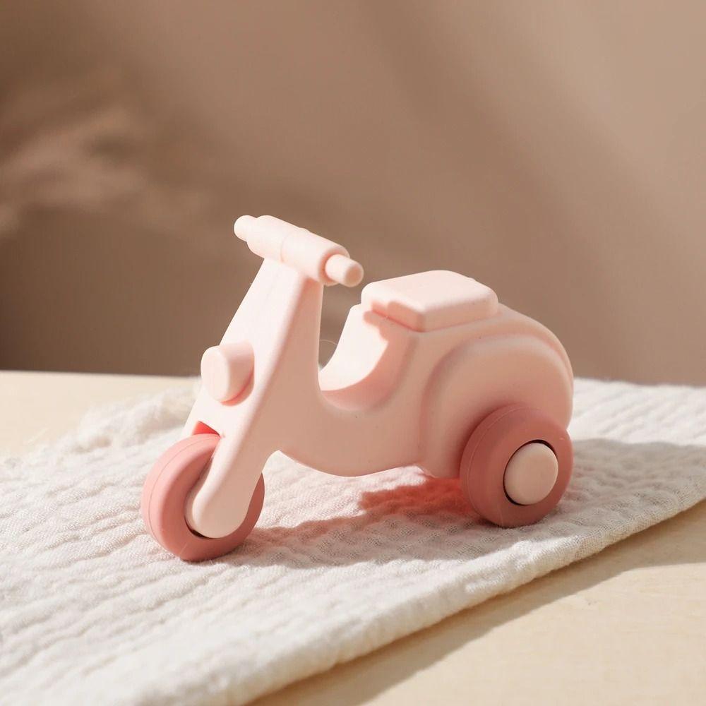 BPA Free Children's Car Model Toys Educational Baby Teething Toys New Baby Silicone Car Toys