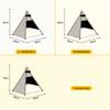 Removable and Washable Pet Tent with Mat and Pentagonal Pet Kennel for Cats and Dogs