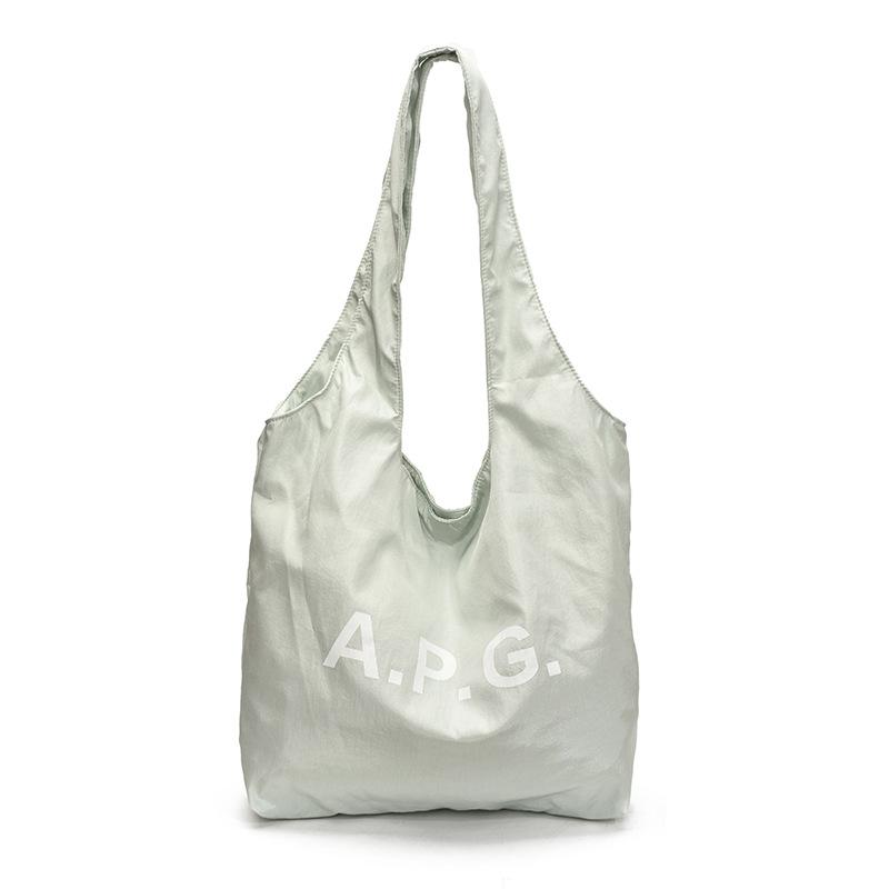 Niche Design Letter Print Canvas Bag Women's Daily Commute Large Capacity Fashion Shoulder Bag Hand Bag