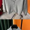 Men's Slim Fit Stand Collar Zipper Cardigan – Versatile Knit Sweater for Autumn and Winter
