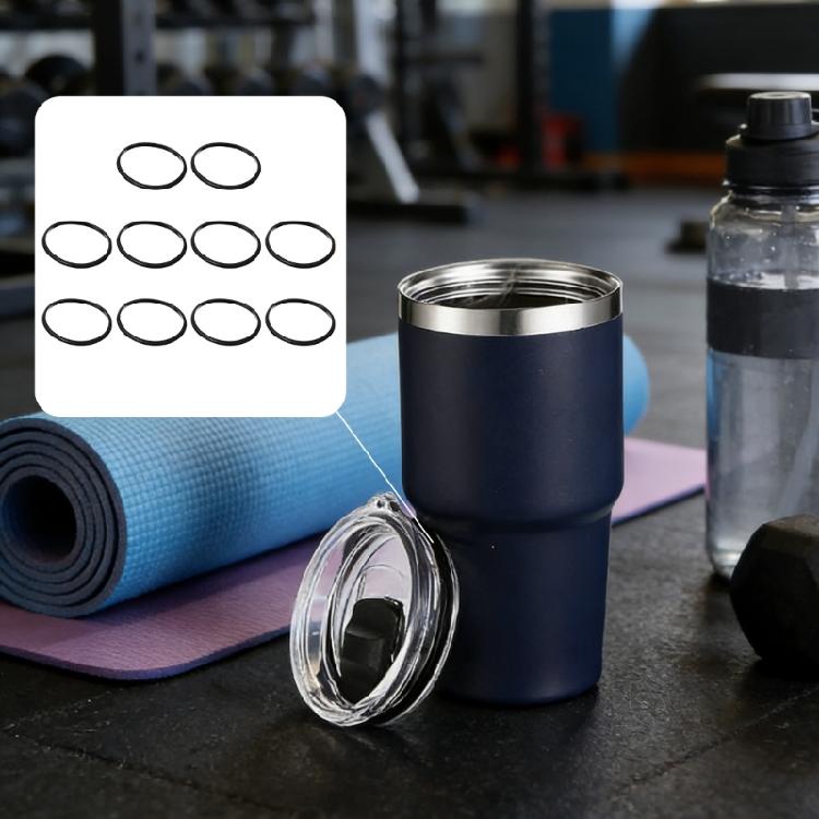 Bulk 10 Rubber Seal Rings For Cups Jars Practical Snacks Container Accessories Bottles Lid Replacement Parts