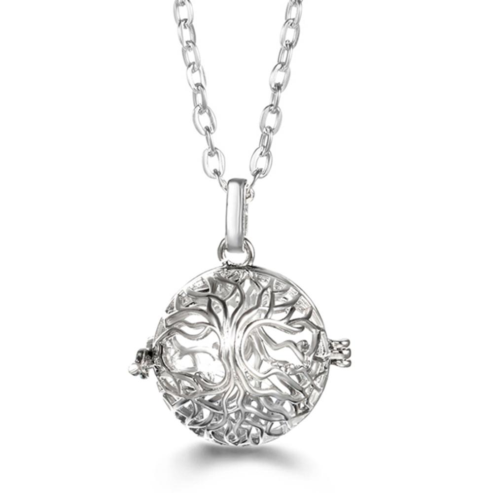Russia Tradition Chime Exquisite Angel Wings Caller Necklace Essential Oil Diffuser Pregnant Woman Aromatherapy Pendant Jewelry