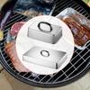 2x Cheese Melting Cover Rectangular Basting Sturdy with Handle Griddle Accessory for