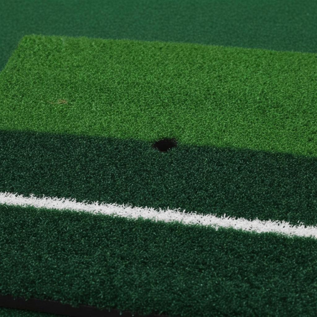 Square Golf Practice Hitting Mat Indoor Outdoor with Alignment