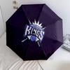 Sacramento Kings2pattern, automatic folding umbrella, portable and foldable design, 8 ribs, a Christmas or birthday gift.