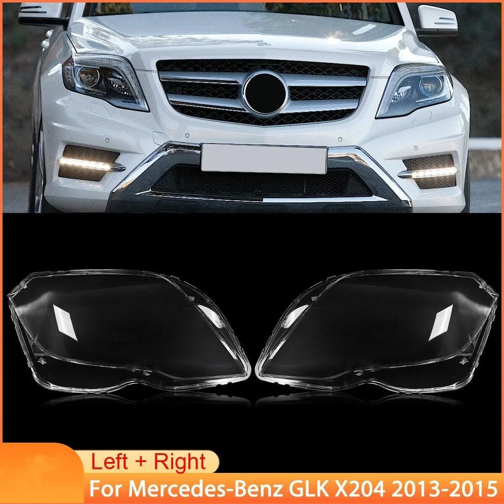 MWX2 Clear Car Headlight Lens Cover For Mercedes-Benz X204 GLK GLK 200 GLK260 GLK300 GLK350 2013-2015 Transparent Headlamp Cover
