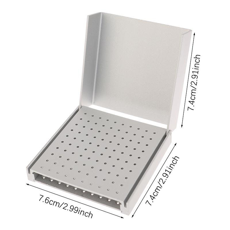 Dental 100 Hole Endo Box Cleaning Stand Autoclave High Temperature Sterilizable For High/Low Speed Dental Burs
