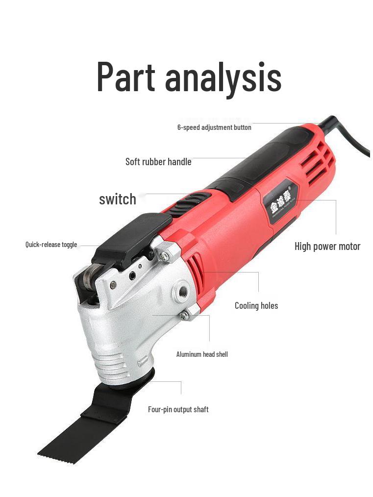 Universal Multi-Tool: Woodworking Edge Trimmer, Slotting, Cutting, Grinding & Electric Saw