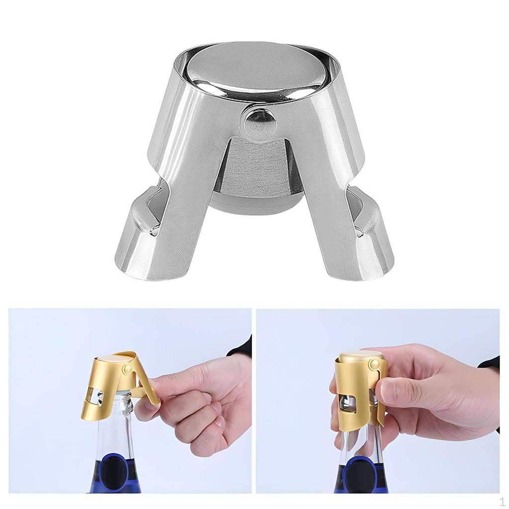 Tappo di bottiglia sigillante per champagne Tappo di tenuta in acciaio inossidabile a perfetta tenuta per uso alimentare per Cava