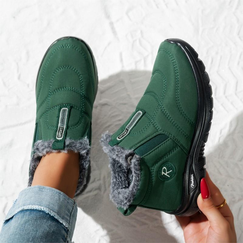 

Модные зимние женские ботинки Модная женская обувь Обувь слипоны Женские ботильоны большого размера Платформа Плюшевые Ботильоны Женские ботинки Для женщин 36 зелёный