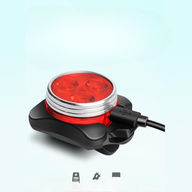 030 New USB Rechargeable Bicycle Lights Highlight Riding Lights COB Waterproof Creative Taillights Safety Warning Lights