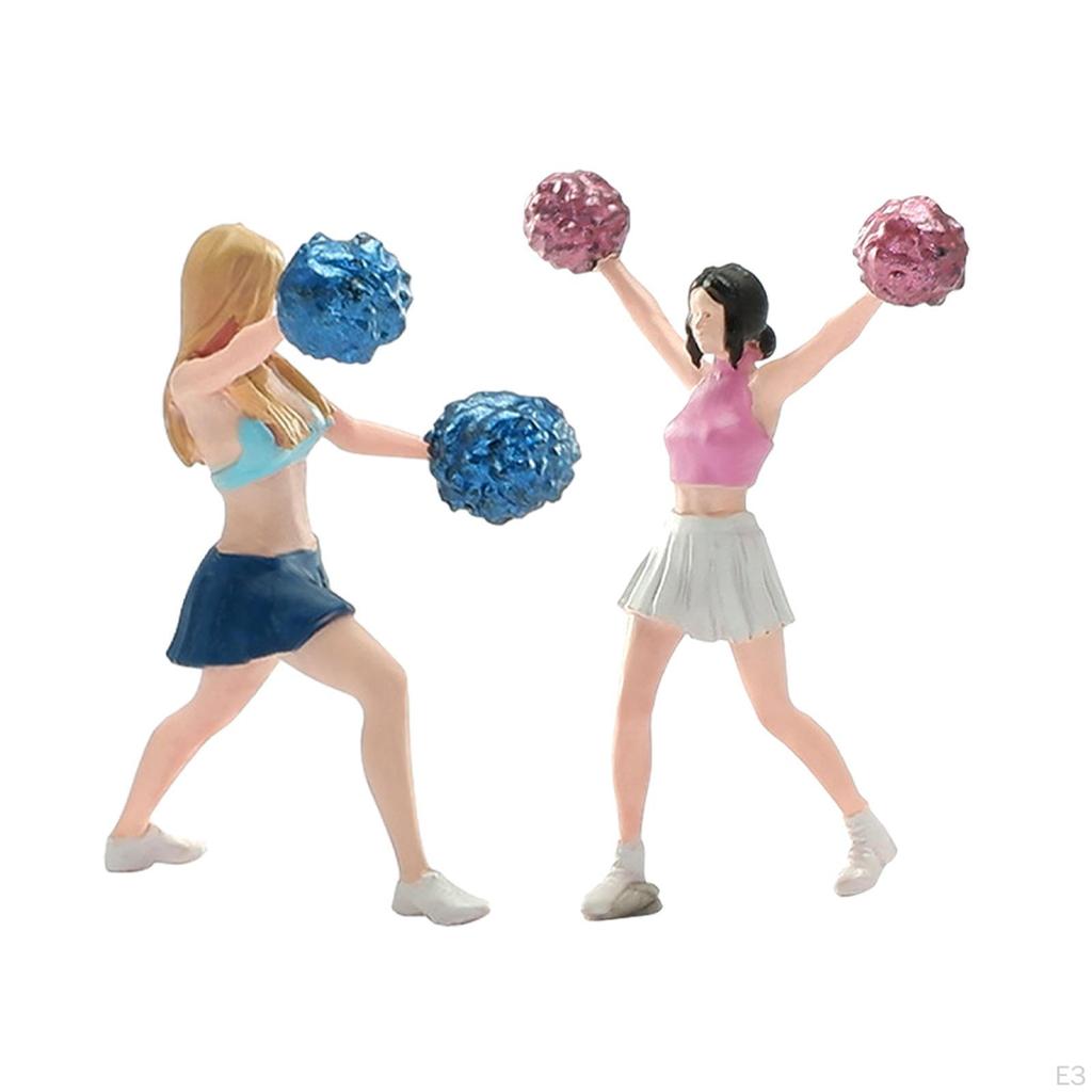 1/64 Cheerleader Figure for Micro Landscape DIY Scene Train Layout