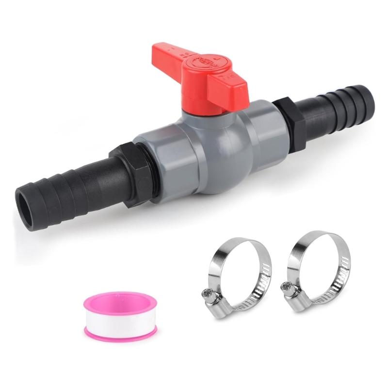 Bazénové ventily s vysokým prietokom so závitovým pripojením 32 mm a hadicovými nátrubkami 25 mm, vhodné pre systémy riadenia vody