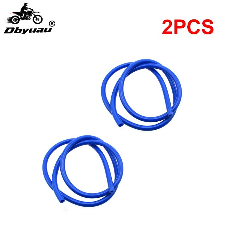 Dbyuau Blue 1 Meter 1/4" Motorcycle Fuel Hose Line For Quad ATV Pit Dirt Bike Fuel System Fittings7