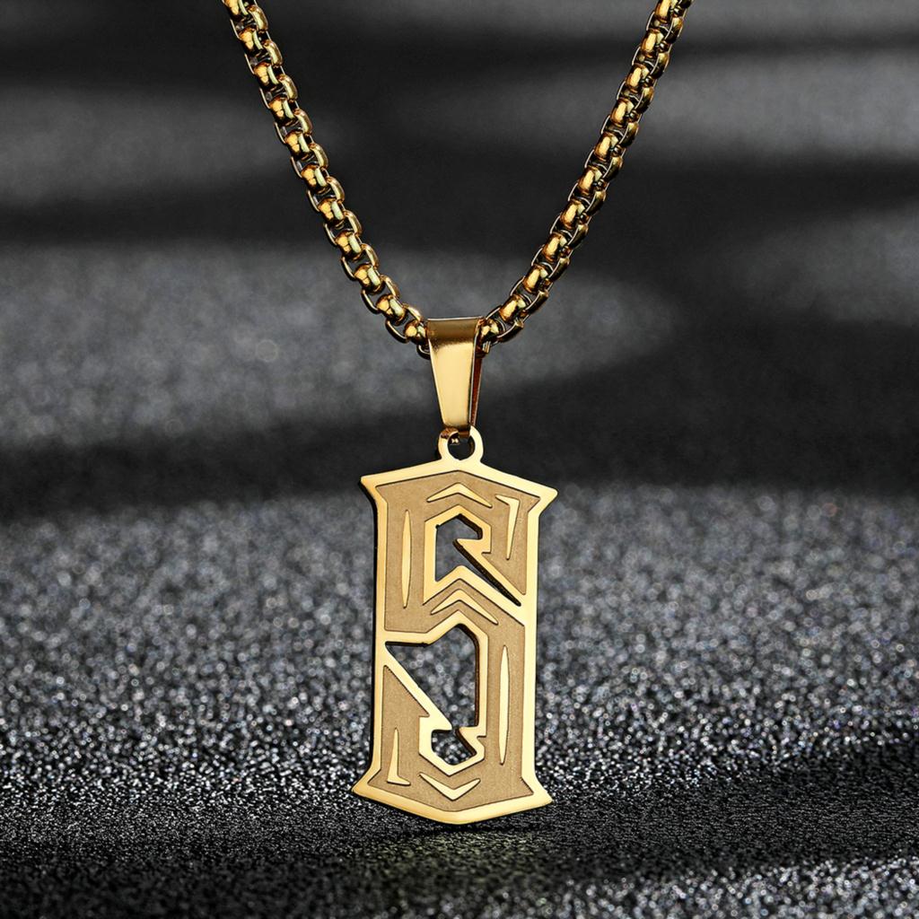 

Kinitial Gothic Initial Necklace Women s Layered Initial Necklace Necklace Hand Layered Heart Pers