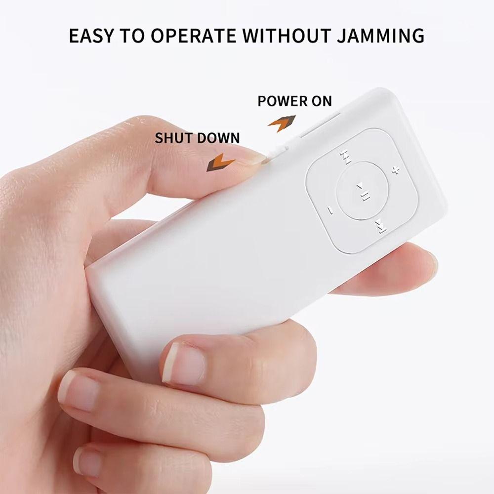 Long Strip Student MP3 Solid Color Mini Music Player Portable MP3 Music Player  Children Gift