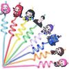 Kpop Lovce démonů Slámky Narozeninová dekorace Kreslená figurka Plastové slámky Party drobnosti Opakovaně použitelné slámky Šťastné narozeniny Dárky pro děti