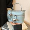 Trend Sense Fashion Bag Women's 2025 New Niche Design Shoulder Messenger Bag Diamond Chain Portable Bucket Bag