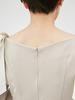 FRAY ID. Damen Taftband Enges Kleid FWFO224508 BEG 0