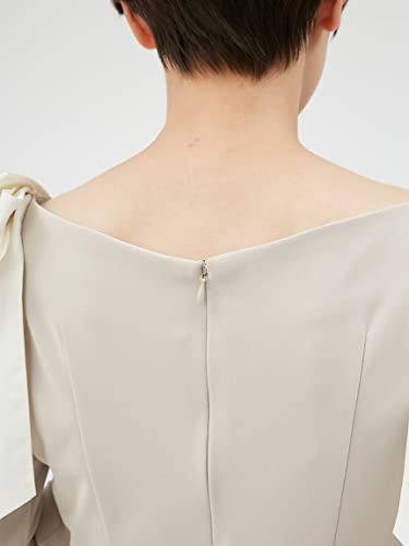 FRAY ID. Damen Taftband Enges Kleid FWFO224508 BEG 0