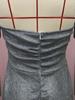 Elegant European American Style Women Sequin Slit Tube Top Gown 2025