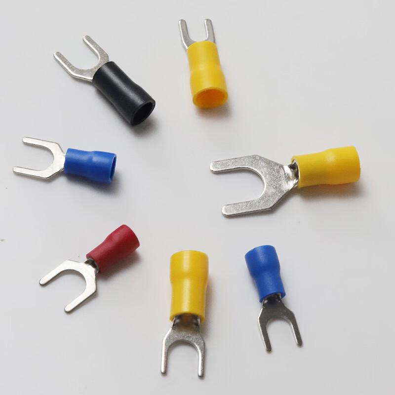 OIMG SV3.5-5 Red Insulated Brass Fork Terminals (500 Pcs)