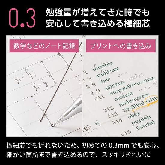 Pentel Mechanical Pencil Orenz 0.3mm XPP503-B2 Deep Red
