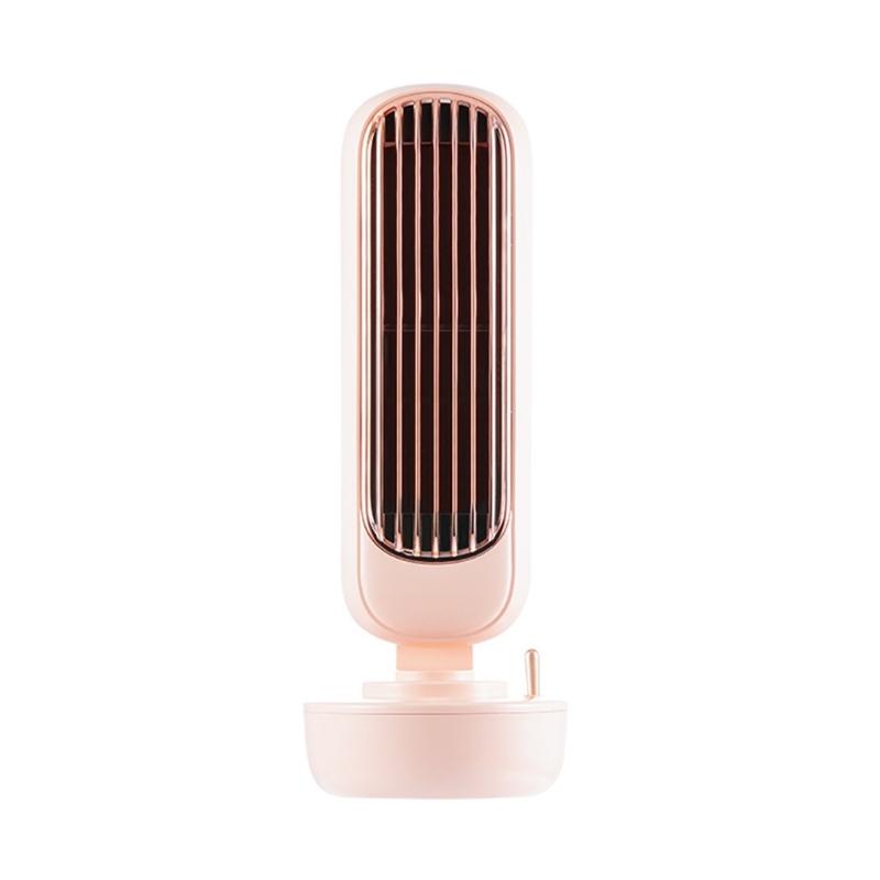 Portable air conditioner mini electric fan without bladeless vertical summer air cooler for home office travel cooling tower fan