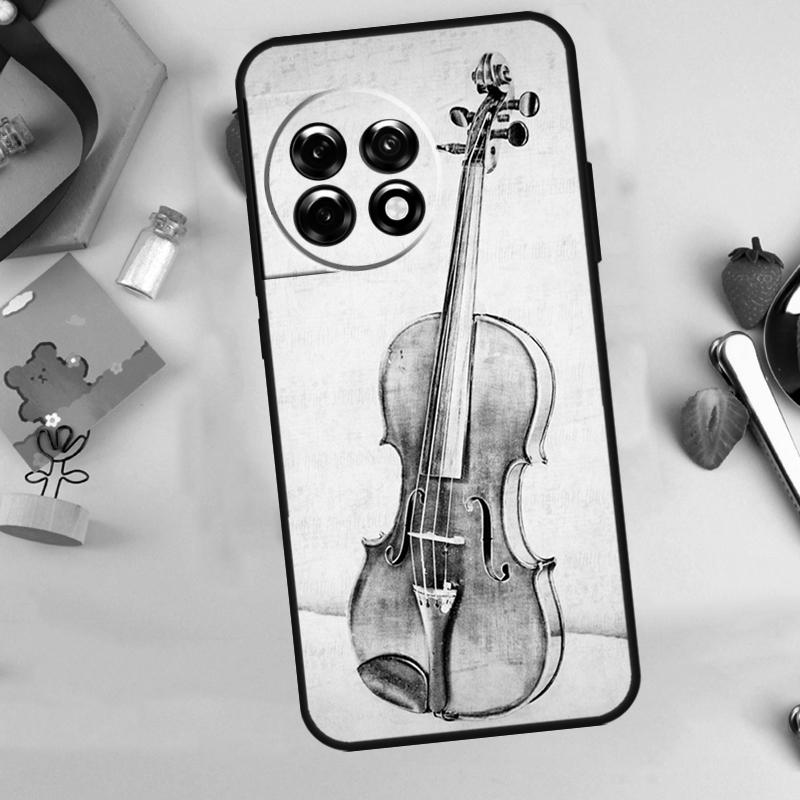 

Music Violin Case For OnePlus 15 13 12 11 10 9 13T 13R 12R 10R 10T 8T Nord 5 CE 4 3 2 Lite N20 N30 Cover OnePlus Nord N30