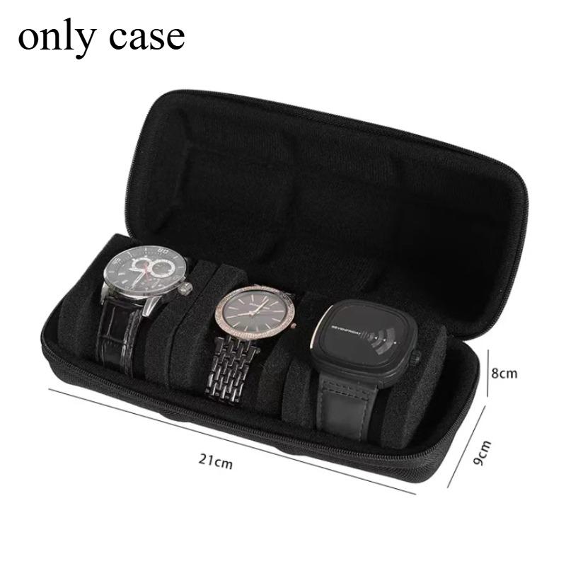 

Black Watch Travel Box, Large Storage Bag,Watch Storage and Sorting Box,with Soft Foam Pad, Hard Case Protection Design