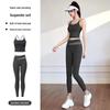 Breathable Women's Sports Bra and Leggings Set - High Elasticity Yoga Tank Top