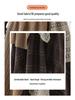 Women's High-Waisted Retro Plaid Lace Patchwork A-Line Skirt with Irregular Hem